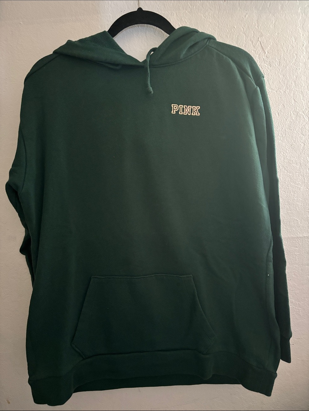 PINK Victoria's Secret Dark Green Pullover Hoodie
